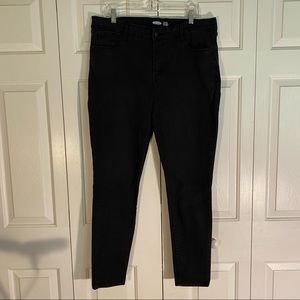Old navy rockstar super skinny built-in sculpt black jeans size 18